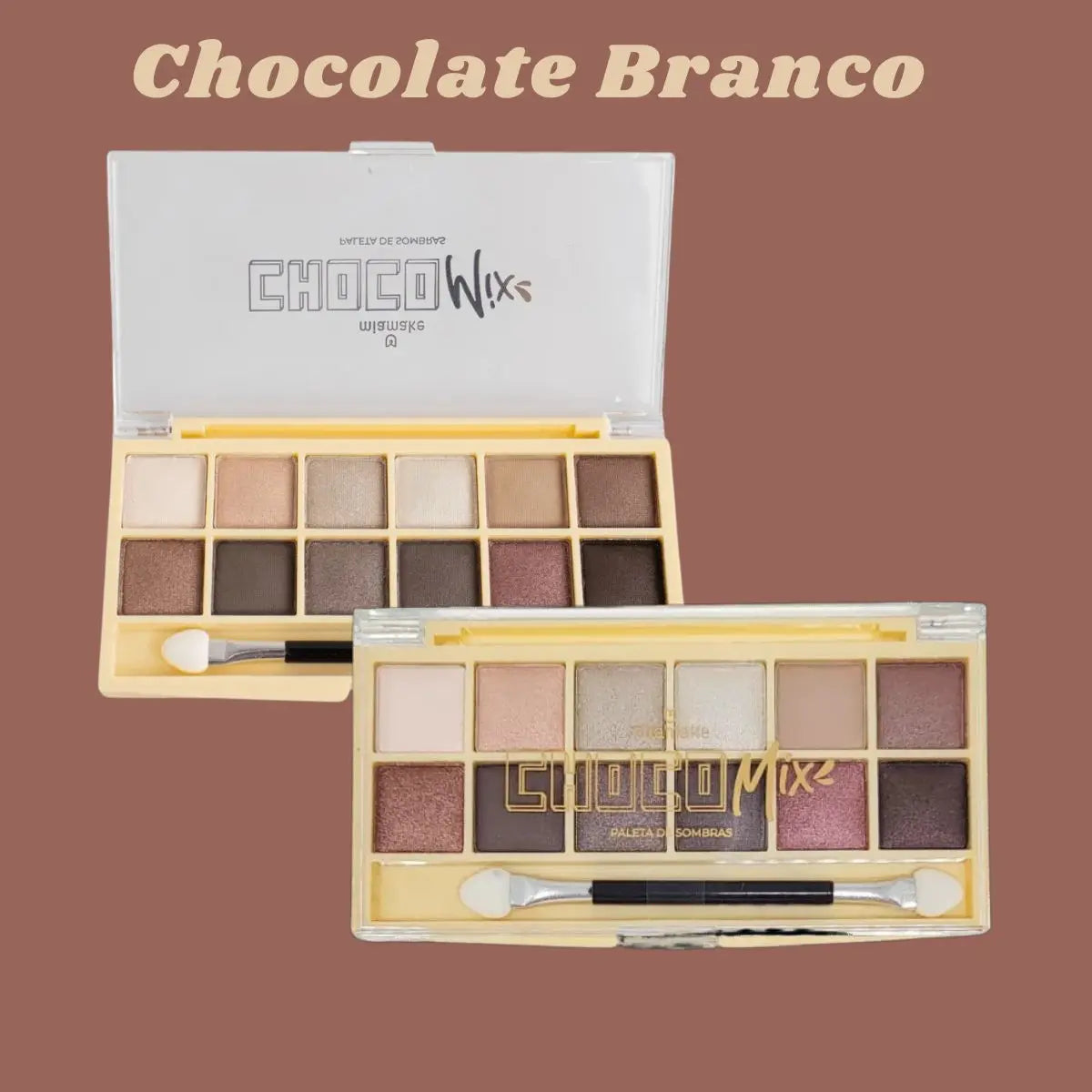 Paleta De Sombras Choco Mix 12 Cores - Mia Make